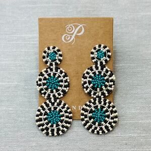 New Plunder “Evie” Seed Bead Drop Earrings